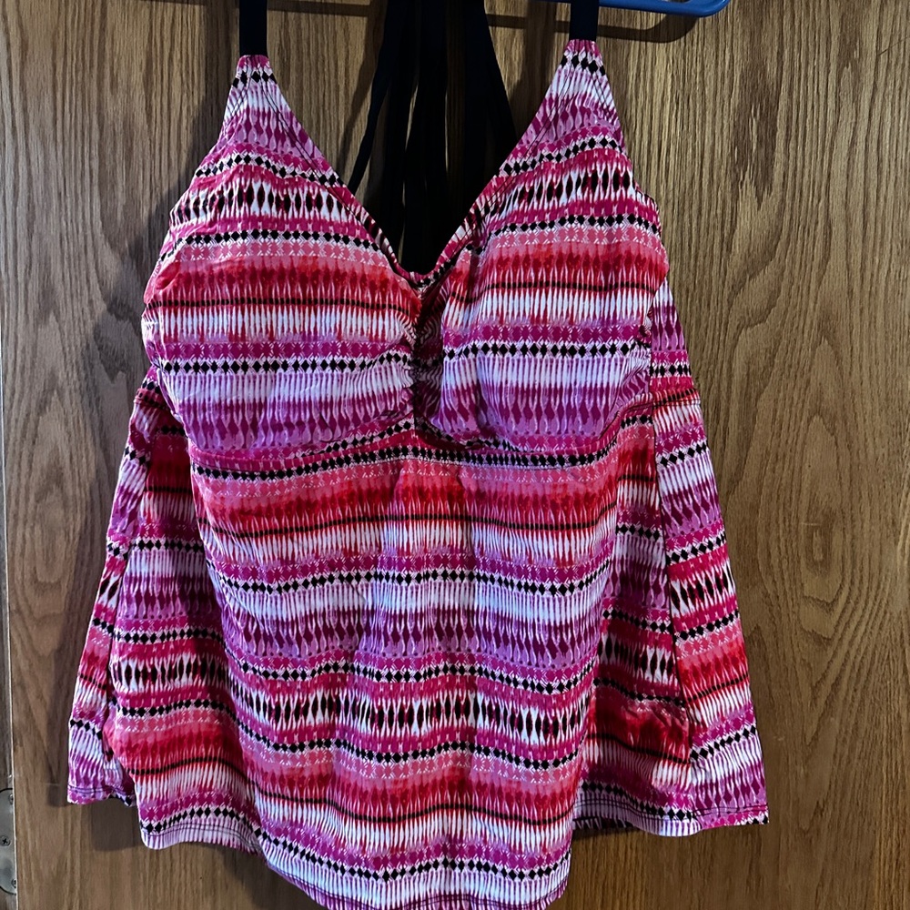 Ava & Viv Pink and Red Bikini Swimwear